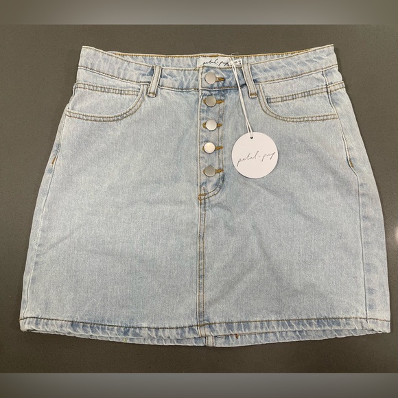 Petal & Pup Dresses & Skirts - Petal&Pup- light wash Jean mini skirt
